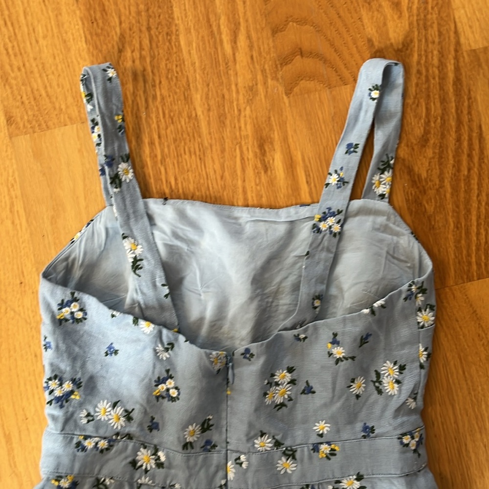 Reformation Blue Floral Dress - Picture 4 of 8